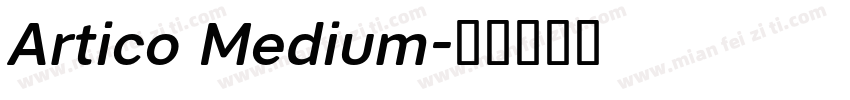 Artico Medium字体转换